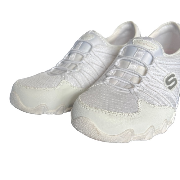 Skechers Sneakesr Bikers Lite Relive White Athletic Relaxed Fit Size 9 Slip On - Picture 3 of 12